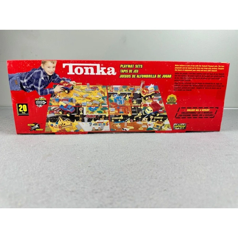 Tonka Construction‎ Vintage 2001 20 Piece Playmat Set Dump Truck Toy New In Box